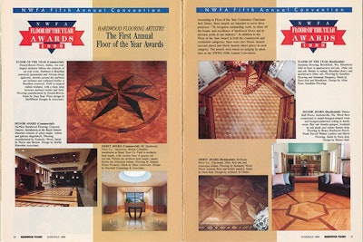 The entire Floors of the Year issue from 1990 is viewable online. Click the photo above to access it. The contest begins on page 19.