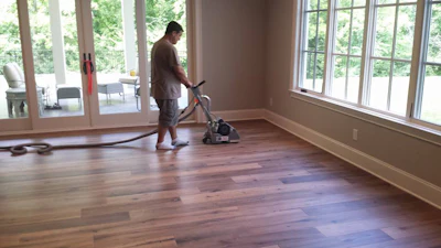 6 22 15 Tape Damage Wood Floor 3 Sander jpg