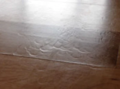 Dents, Such As These From Furniture Legs, Will Not Be Hidden By Recoating