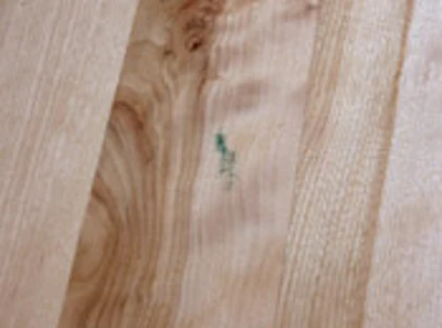Mystery Marks Such As This Green Smudge Are An Unknown As To Whether They Will Or Won't Come Out