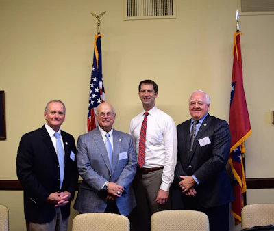 Richard Wilkerson, Jack Shannon, Sen. Tom Cotton (R-Ark.) and Tommy Maxwell