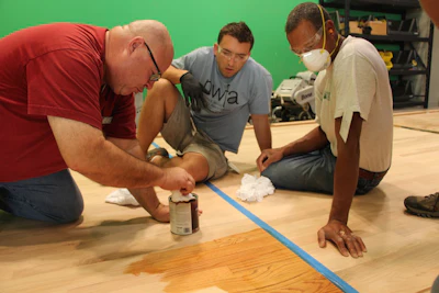 9 18 15 Applying Stain