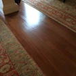 A bad Brazilian cherry refinish job that had been done by another company.