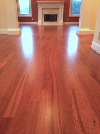 The same floor after we resanded and refinished it.