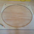 Because of the medallion size, the template came in four pieces.