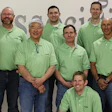 NWFA instructors quoted here include: (back row, left to right) Brett Miller, NWFA; Jason Elquest, Blackhawk Floors, Scottsdale, Ariz.; Toby Merrill, Walk on Wood, McHenry, Ill.; Scott Taylor, Milwaukee; (second row) Jon Namba, Jon Namba Services Inc., Salt Lake City; Mike Dittmer, Michael Dittmer Wood Floors, Putnam, Ill.; Lenny Hall, Endurance Floor Company Inc., West Park, Fla.; Kjell Nymark, Metropolitan Hardwood Floors, Coquitlam, B.C.; and (kneeling) Joe Rocco, Artistic Floors by Design, Parker, Colo.