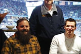 From left: Dan Rose; Mike Mann, Action Floors VP of International Sales; Chris White.