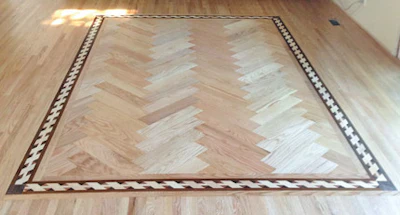 I used exotic wood from pallets to make this custom border.