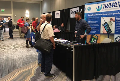 On the trade show floor, attendees could meet with vendors and find out more about Bona programs.