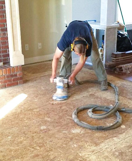 Belt sander to level subfloor deals