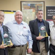 Pictured at the award ceremony are (left to right) Gary Waldron, Fishman President Bob Wagner, Allen Janofsky and Fishman Executive Vice President Bill Mabeus.