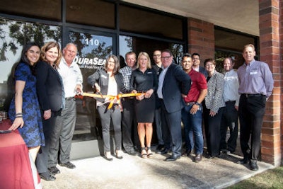 DuraSeal employees outside the company's new contractor training center in Torrance, Calif.