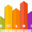 Social Home Icons Comparision 617 Sm