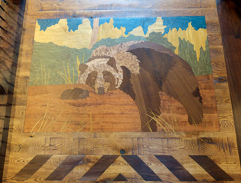 'Furry' Lazy Bear Inlay Drops Jaws in Colorado High Country Ranch ...