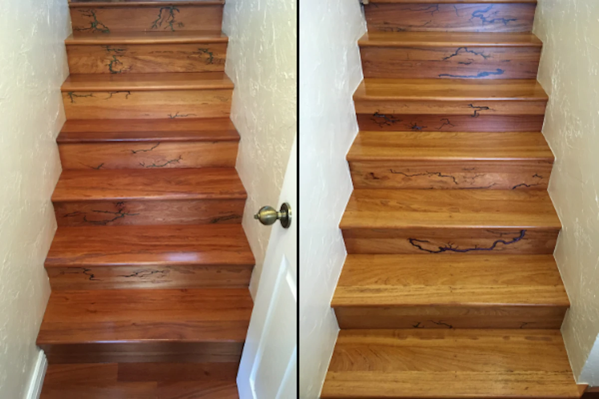 Shocking: Contractor Marks Stair Risers With Electric Current | Wood ...