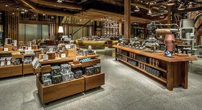 At the Starbucks Reserve Roastery in Seattle, the staff focus on small details, like cleaning the front doors every 10 minutes.