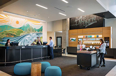 Umpqua Bank strives to make its locations fun to visit by offering free snacks and little libraries.