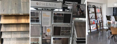 Gray options in Flooring Galaxy’s showroom.