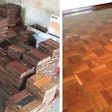 African teak flooring from what is now Zimbabwe was commonly installed as block parquet flooring in South African homes; there is a market now for the reclaimed flooring.