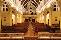 St. Mary of the Angels in New Zealand underwent a massive structural reinforcement after earthquakes shook the country in 2013, putting the church at risk of collapse. A replica of its iconic cork floor was installed in the midst of the construction.