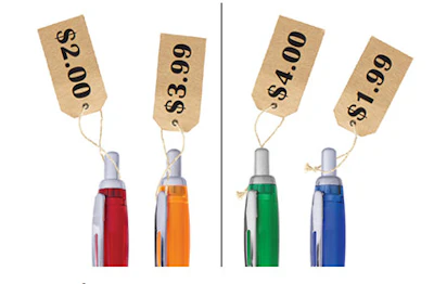 The leftmost digit has the most impact on our perception of how expensive an item is. Which would you choose in each pair above?