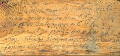 Joachim Martin left 72 diary entries under the floors he installed between 1880-1881.