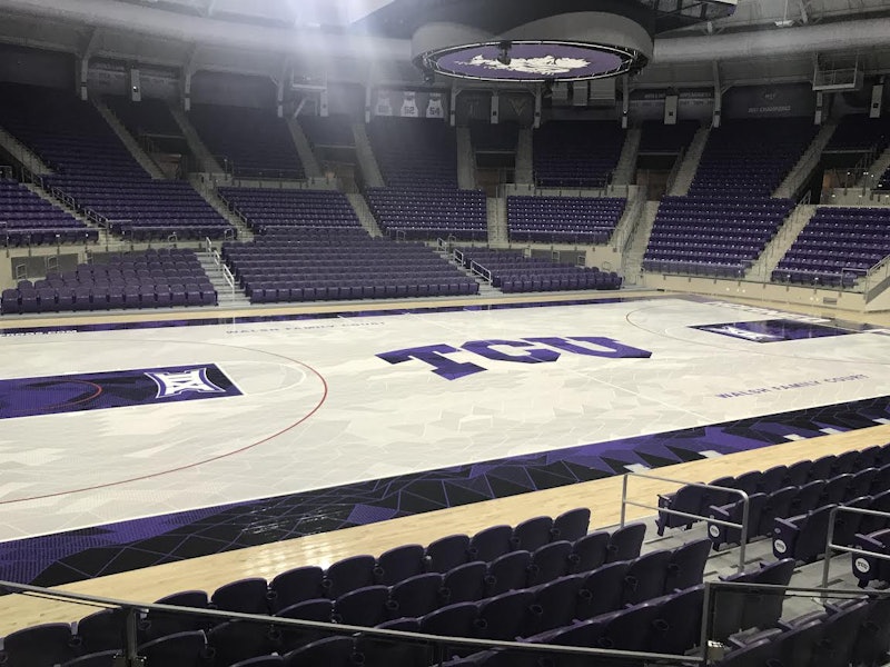 Tweet of TCU Basketball Court Being Refinished Causes Brief Uproar