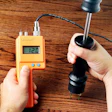 Make sure you know if your meter has a built-in species correction, like this J-2000 from Delmhorst Instrument Co., or if you have to manually correct the moisture meter reading.