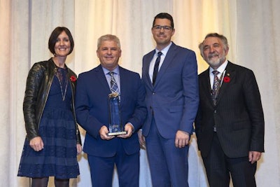 From left to right: Jennifer Leia, Jacques Beaudoin (Boa-Franc), Étienne Poulin (Boa-Franc) and Allan Ebedes.