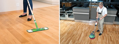 The amount of maintenance required for hardwax oil finishes depends on the amount of use the floor receives.