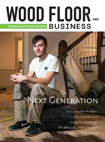Patrick Dymora, owner of Glenview, Ill.-based Plus Hardwood Flooring, was 23 when he appeared on the cover of the first 'Next Generation' issue of Wood Floor Business. The Next Generation theme is now featured annually in the WFB February/March issue.