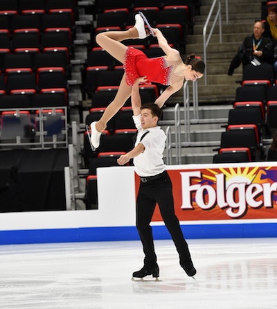 Nussle and DeWyre compete in the 2019 U.S. Figure Skating Championships (Jay Adeff/U.S. Figure Skating)