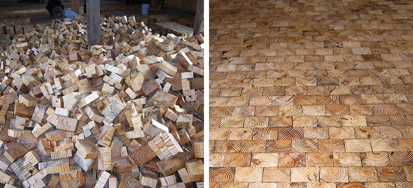Wood Floor, End Grain Wood Flooring Diy