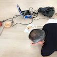 Archetypal Imagery's Vartan Arutyunian creates grain to disguise a board that stuck out on the floor.
