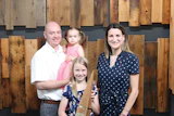 Edmond Malaski with daughters Violet (2), Shayla (7) and wife Roslyn Malaski. Not pictured: son, Austin Malaski (20).