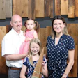 Edmond Malaski with daughters Violet (2), Shayla (7) and wife Roslyn Malaski. Not pictured: son, Austin Malaski (20).