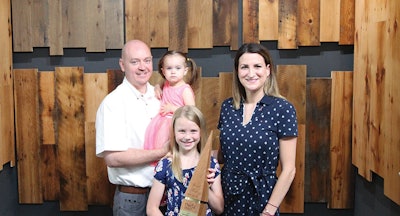 Edmond Malaski with daughters Violet (2), Shayla (7) and wife Roslyn Malaski. Not pictured: son, Austin Malaski (20).