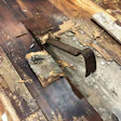 There was so much moisture in the wood flooring that the home had a pungent odor of mold/mildew.
