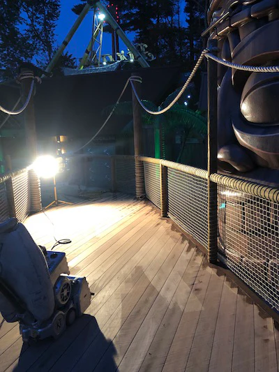 10 21 19 Sanding Decks Floodlight