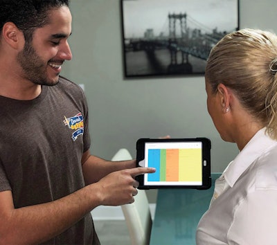 Jason Caba, our senior sales exec, always has his iPad on estimates. We give all our sales staff iPads so they can pull info for clients quickly.