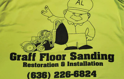 Even before purchasing the sander, Graff had incorporated its vintage design into his company logo, along with a drawing his grandmother had done of his grandfather years ago.