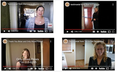 Adams has found client video testimonials help generate leads.