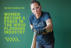 Rachel Johnson, Johnson Floors and Service, Madison, Wis. On changing to working on wood flooring job sites with her husband, Pete, after an office job: 'You have to be the type of person that's not afraid of hard work, but I grew up on a farm ... I was working outside and learning different things and working hard, and it's just part of who I am, so it wasn't a big transition or contrast for me to start working with Pete.'