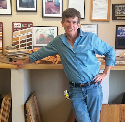 Genia Smith, Accent Hardwood Flooring, Durham, N.C. 'I'm just a super hard worker and even though I'm small, I've always been really strong (not so much now)! I could definitely handle the heavy end of a 12-inch Clarke or any kind of floor sander. I was strong, and I was hard-headed and persistent.'