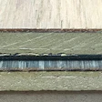 A hardwood face with an SPC core.