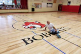 Bob Goldstein on location at a sand-and-finish school he taught in Hardwick, Vt., in 2017.