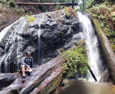 With my newfound free time, I travel. Here I am in Russian Gulch State Park in Mendocino, Calif., on the Waterfall Loop Trail.