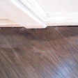The inconsistent stain didn't appear to be from sanding.