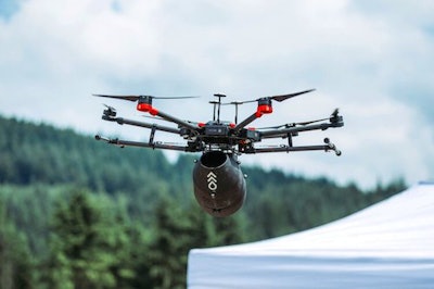 A drone used by Flash Forest for planting seed pods. Photo: Flash Forest