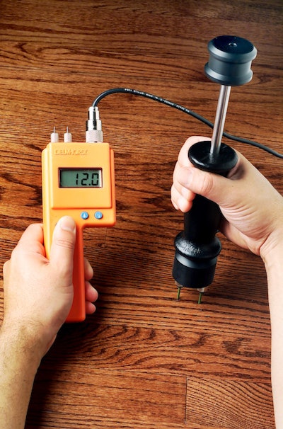 It's important to periodically check the accuracy of your moisture meter's readings.